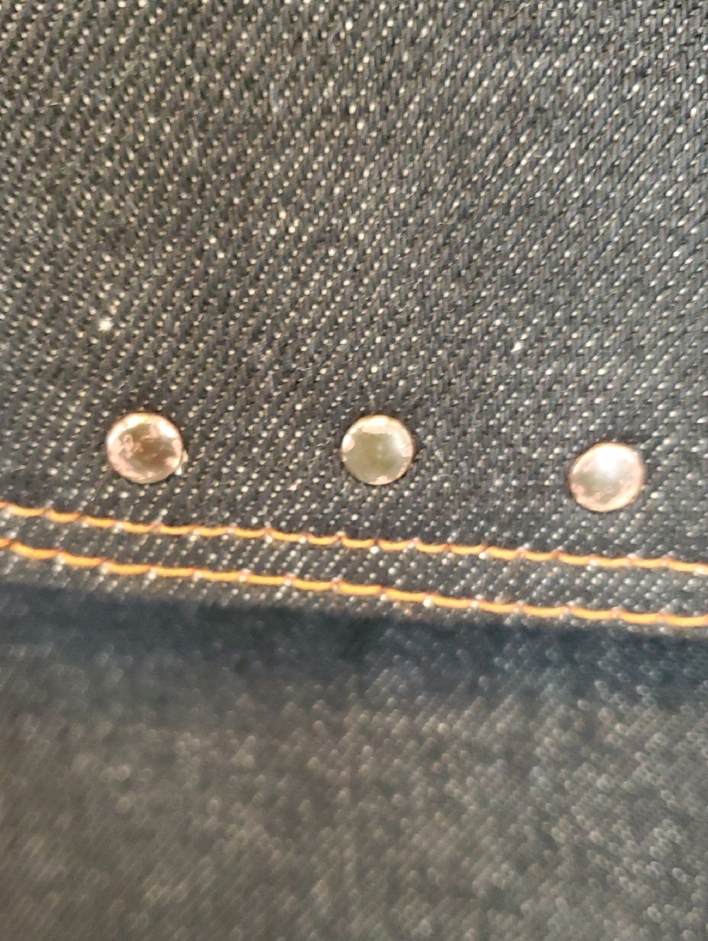 Black Denim Studded Crossbody Bag - Picture 4 of 5